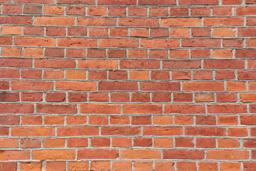 Old red brick wall texture