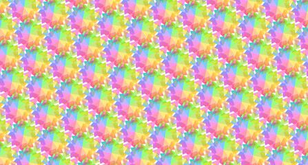 repetitive abstract geometric rainbow pattern-8g3a