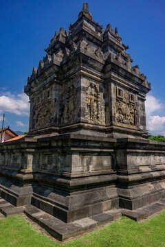 Pawon Temple and its reliefs in Magelang, Central Java, Indonesia