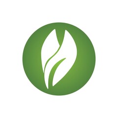  green Tree leaf ecology vector