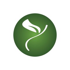  green Tree leaf ecology vector