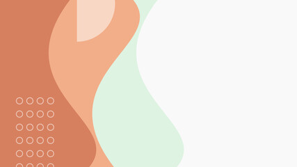 Colourful abstract wave background with Memphis style. Modern abstract covers set, minimal covers design. Colorful geometric background, vector illustration.
