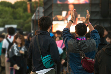 ロックフェスティバルの風景