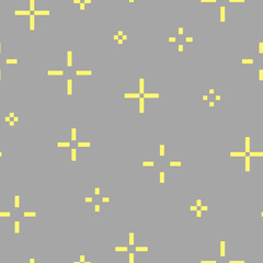 Obraz premium Vector seamless minimalistic pattern with crosses. Decorative repeatable unusual background