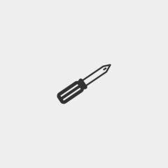 Screwdriver vector icon illustration sign