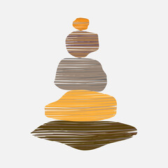 Abstract geometric shapes in harmony and balance for relaxation in a pyramid for development and education.