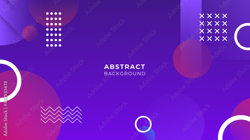 Aufkleber Abstract background of science and innovation technology. Technical background with molecular structures and chemical engineering. Abstract background made of halftone dots and curved lines in purple