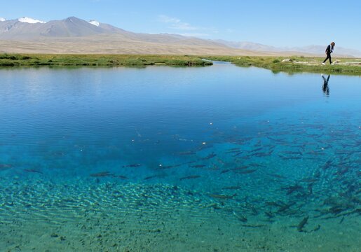 White Lake near Bulunkul in Tajikistan