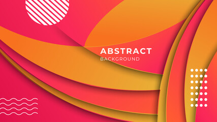 Abstract orange background. Geometric element design with dots decoration. dynamic orange background gradient, abstract creative scratch digital background, modern landing page concept vector
