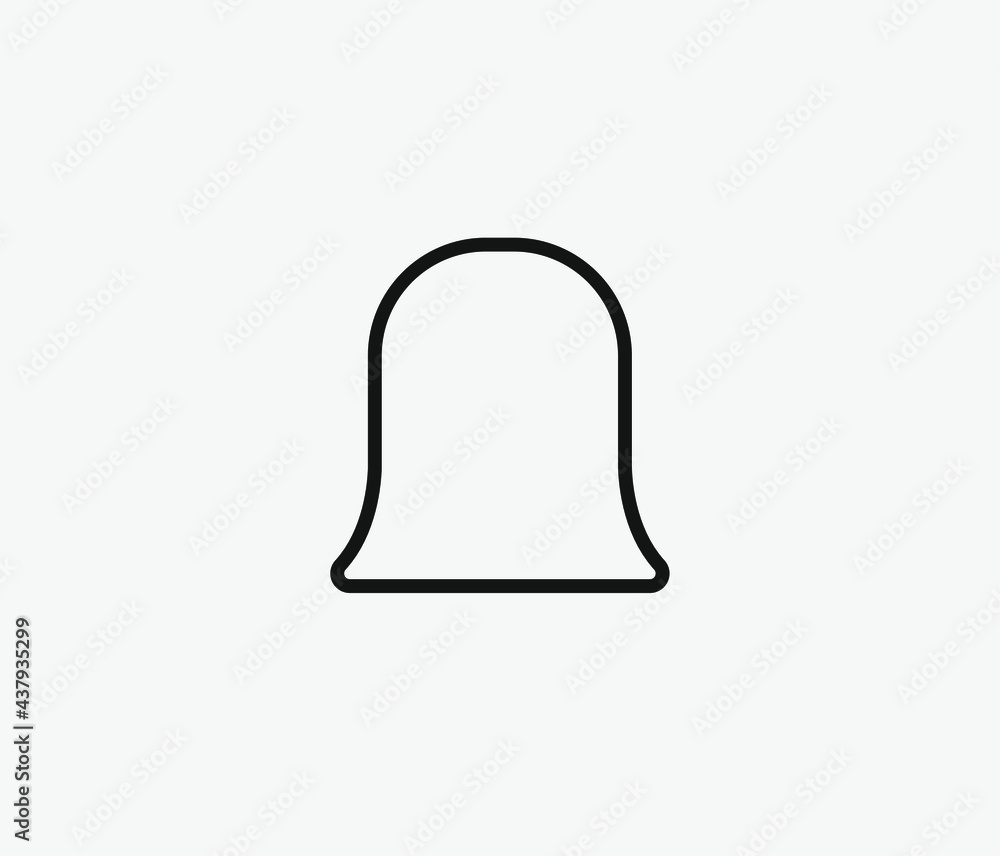 Aufkleber alarm vector icon. editable stroke. symbol in line art style for design, presentation, website or ap