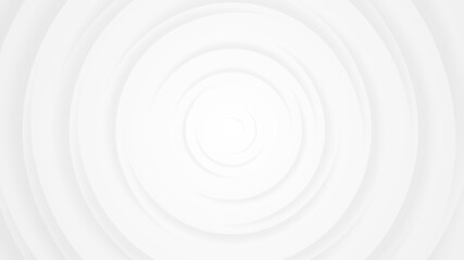 White gray circles abstract background.3D illustration with paper cut style.