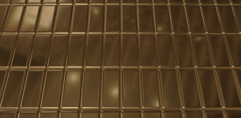 Abstract Gold Cube arranged background