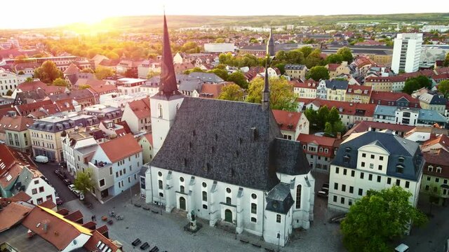 Weimar, Germany Old Church Sunset - Stadtkirche Sankt Peter und Paul (Herderkirche)