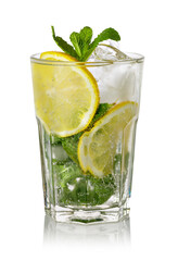 Glass of fresh lemonade