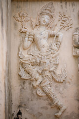 Sculpture In Wat Phra Sing Waramahavihan is a Buddhist temple in Chiang Mai, Thailand