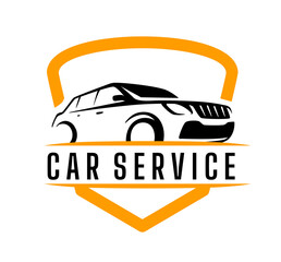 Obraz premium Car service logo template vector