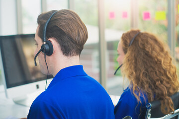 Customer operator helpline service team,center call center service,staff support sale with...