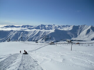 ski resort in winter