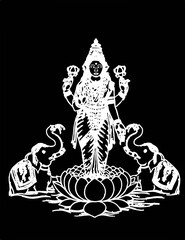 A beautiful dark art illustrations of indian gods and goddesses