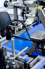 Close-up of  Automatic Sticker Labelling Machine