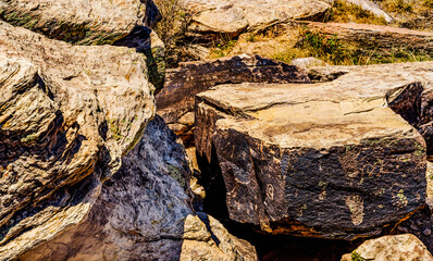 Solstice Stones Petroglyphs Puerco Pueblo Petrified Forest National Park Arizona