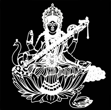 A beautiful dark art illustrations of indian gods and goddesses