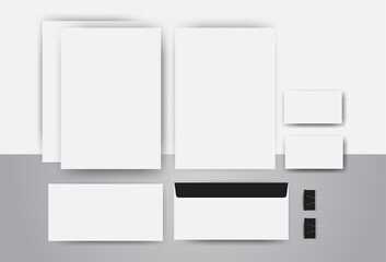 Stationery template mockup