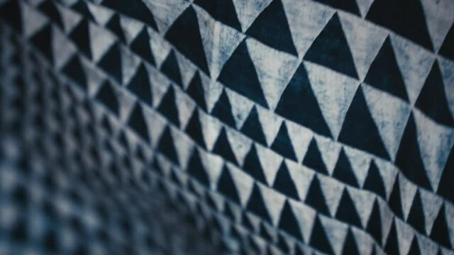 Closeup Of Stylish Organic Textiles Dyed From Madder Powder, Handcrafted In Pakistan