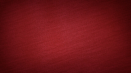 abstract red woolen fabric texture may used as background with dark corners. vignette gradient red...