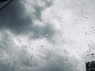 rain drops on window