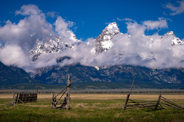 Grand Tetons National Park In Wyoming, america.