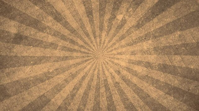 A rotating brown sepia grunge carnival circus style retro background with vintage film effects