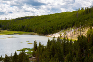 Yellowstone National Park in Wyoming.