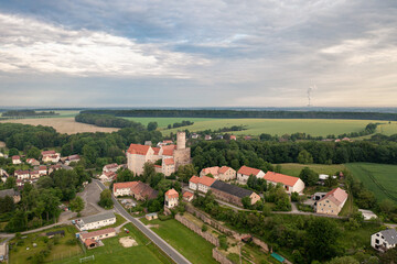 Fototapeta na wymiar Aussicht auf Burg Gnandstein in Sachsen