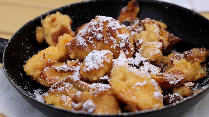 Bavarian dish called Kaiserschmarrn - city photography