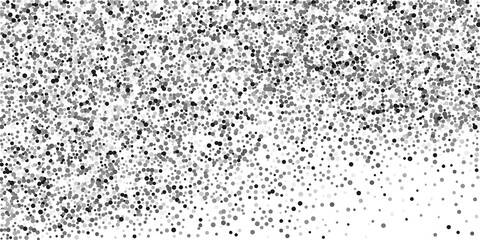  Silver glitter confetti on a white background.  Luxury festive background. Decorative element. Element of design. Vector illustration, EPS 10.