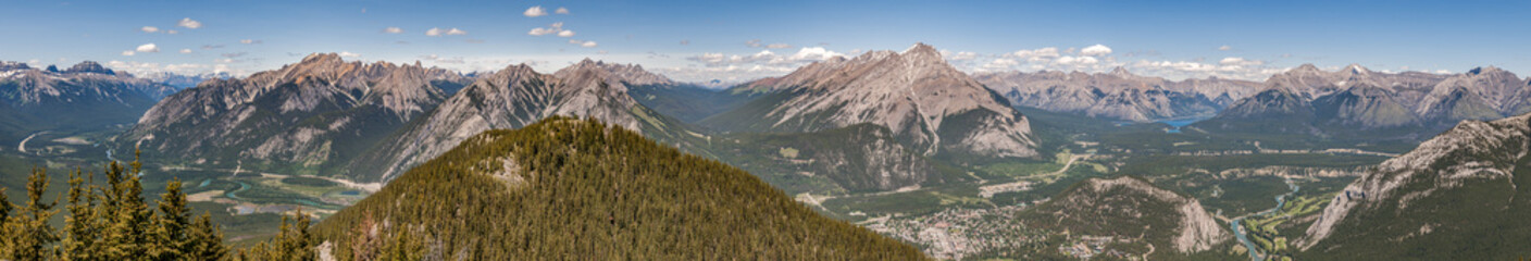 Fototapeta na wymiar Banff panorama