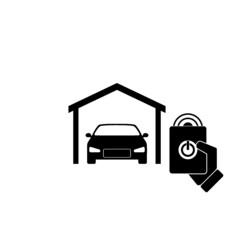 Garage Door icon isolated on white background