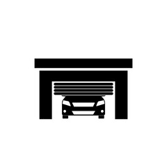 Garage Door icon isolated on white background