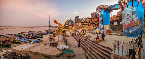 A View of Beautiful Varanasi Ghat