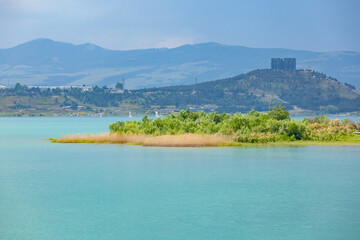 Fototapeta premium Tbilisi reservoir or The Tbilisi sea, beautiful landscape, travel