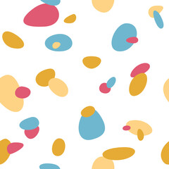 Abstract vector seamless pattern of spots