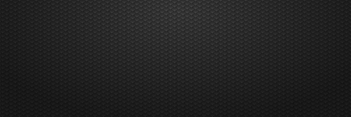 Techno scales from metal black plates background.