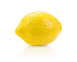 Yellow lemon isolate on white background