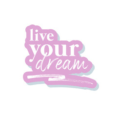 motivating quote in pink on a white background for girls and women