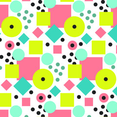 Abstract Colorful Pattern with different shapes.

