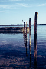 wooden pier in the sea