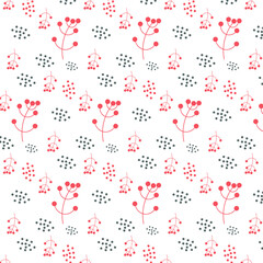 Abstract Pattern With Elegant Pink Twigs And Dots

  