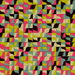 Abstract Geometric Pattern generative computational art illustration