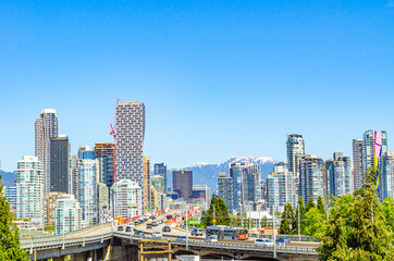 Fototapeta na wymiar View of downtown Vancouver, cityscape